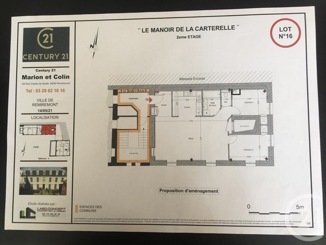 Appartement F3 à vendre - 2 pièces - 81 m2 - Remiremont - 88 - LORRAINE