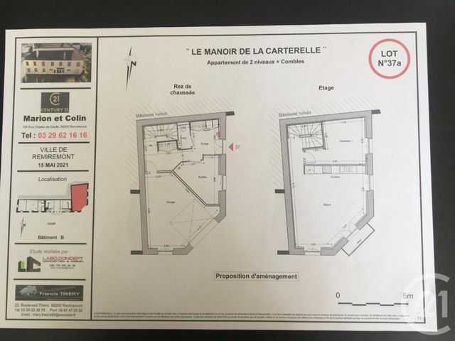 Appartement F3 à vendre - 3 pièces - 127 m2 - Remiremont - 88 - LORRAINE